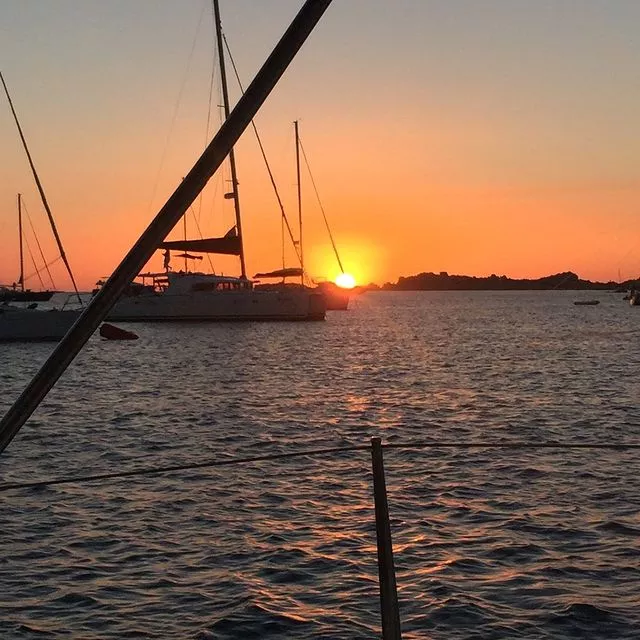 Sunset onboard with Nicola