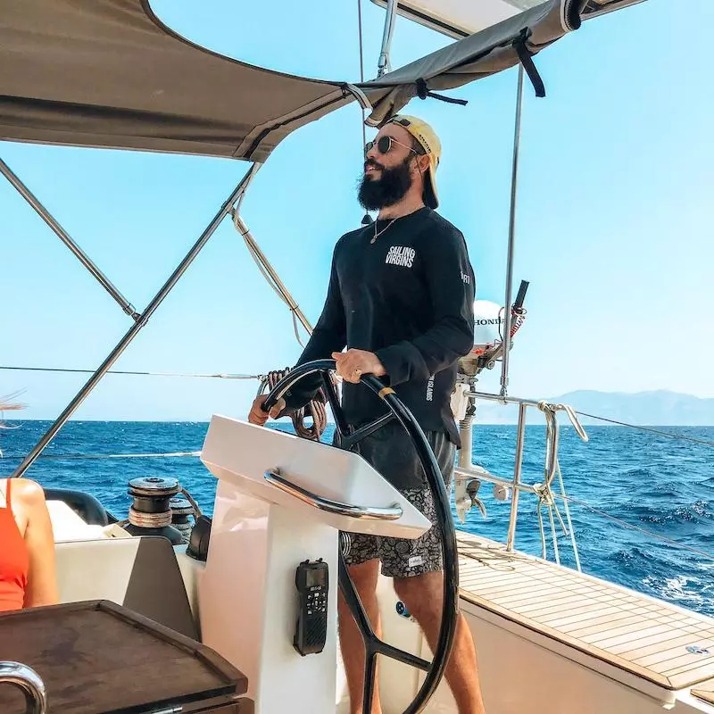 Tony Morgan, skipper from the UK