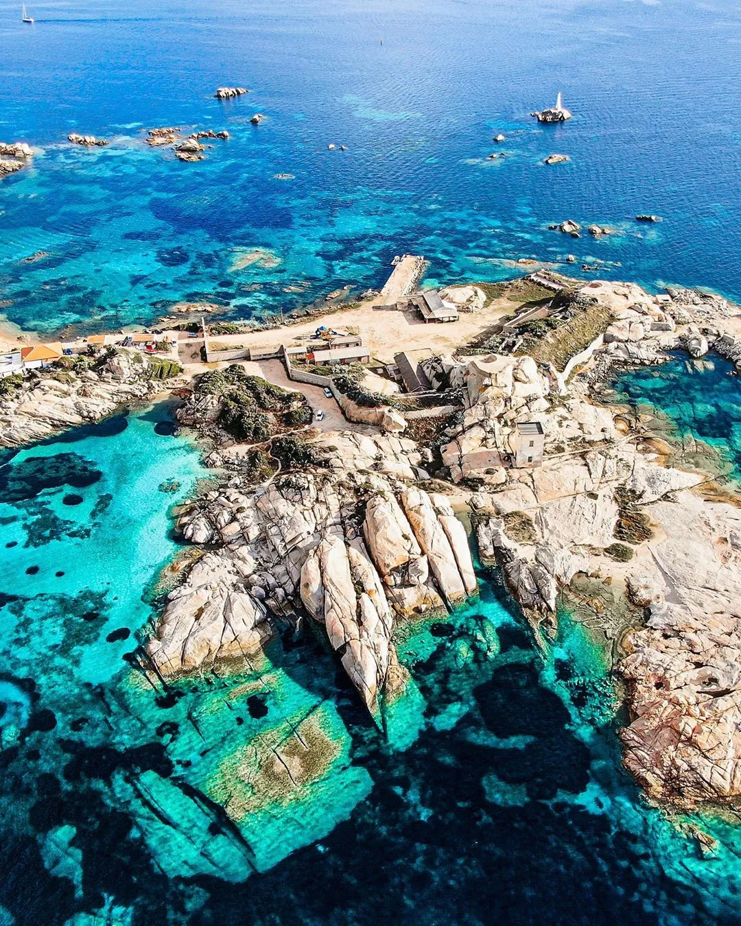 Aerial of La Maddalena