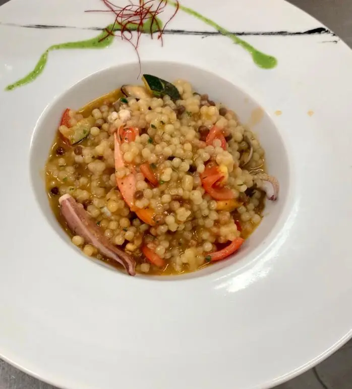 Fregola dish by Zi Antò