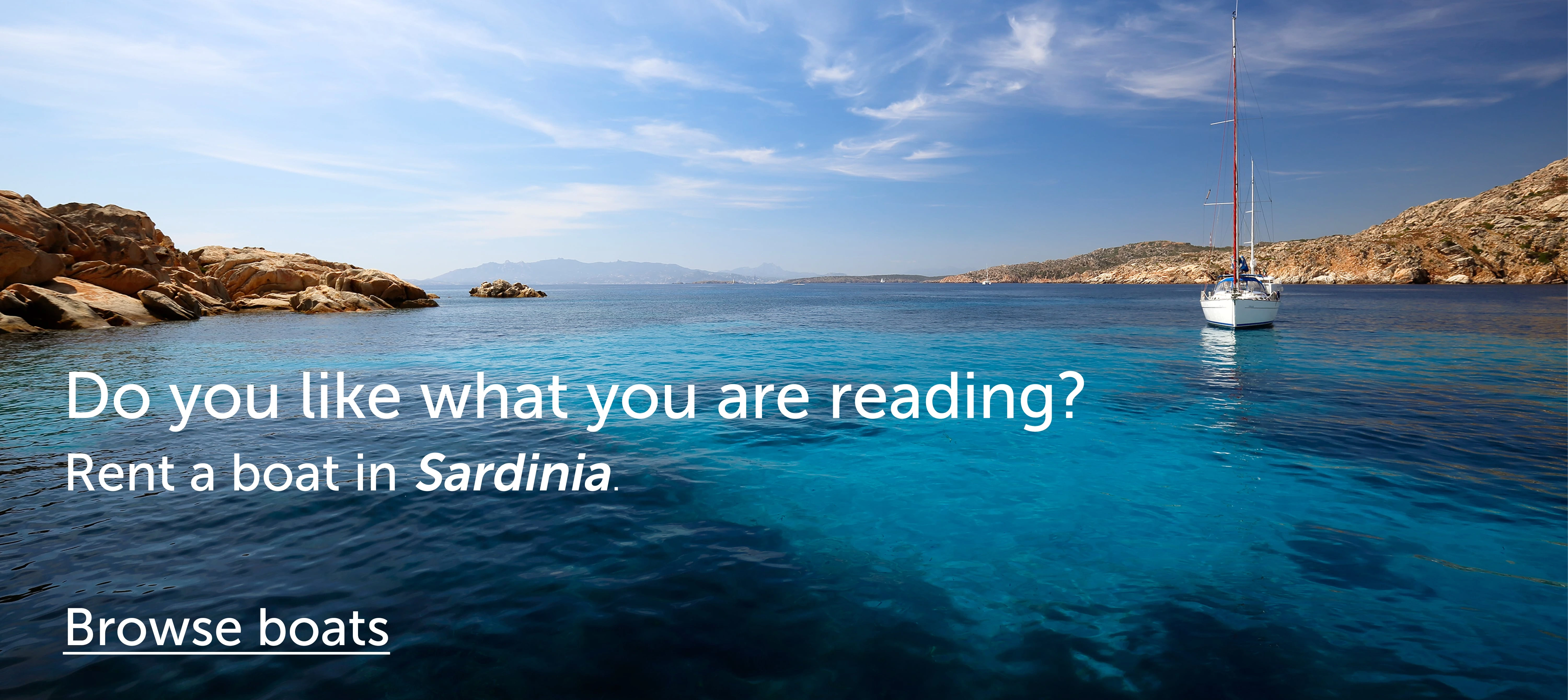 Le acque azzurre della Sardegna ti stanno aspettando