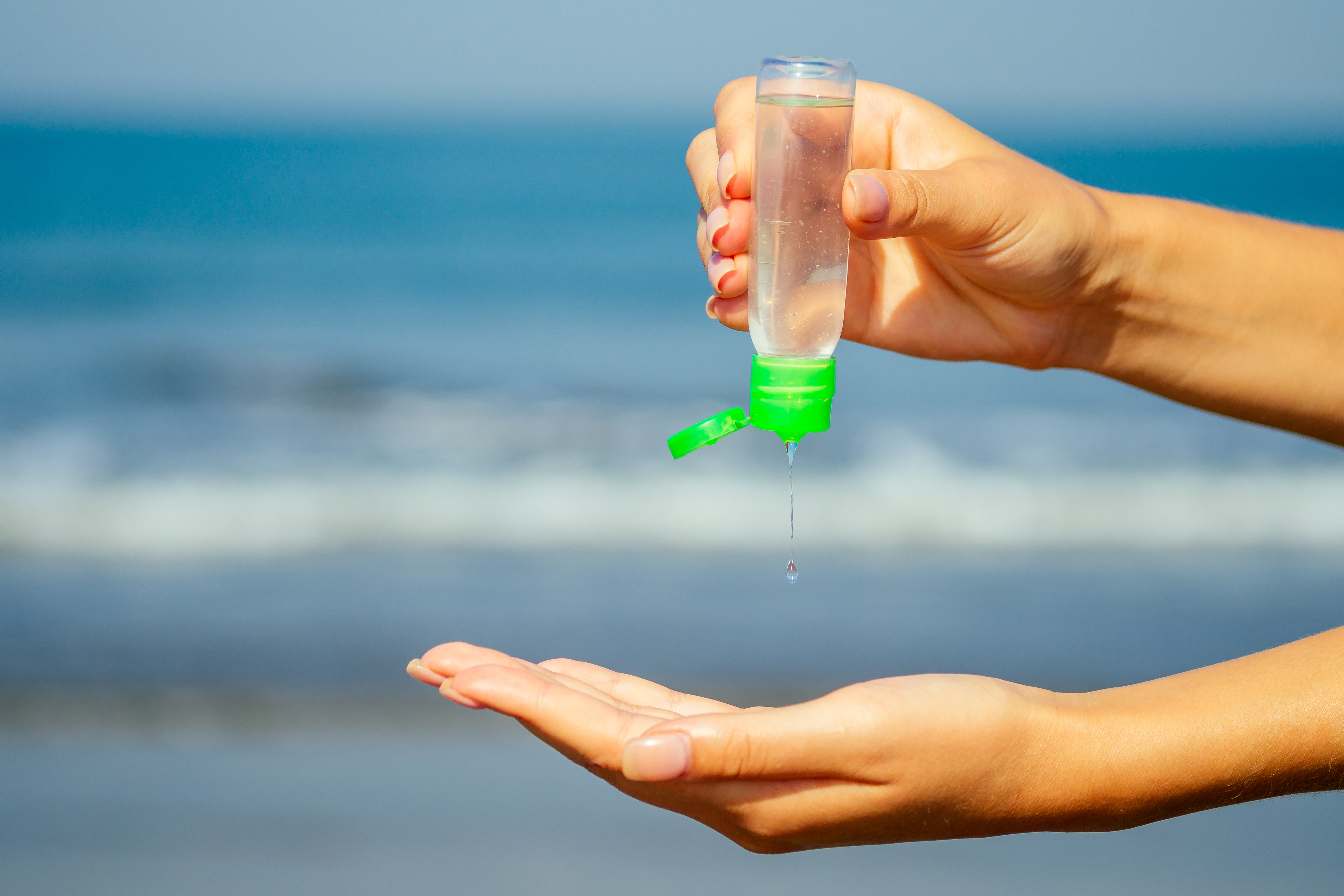 Hand sanitizing it's important to prevent the spread of Covid