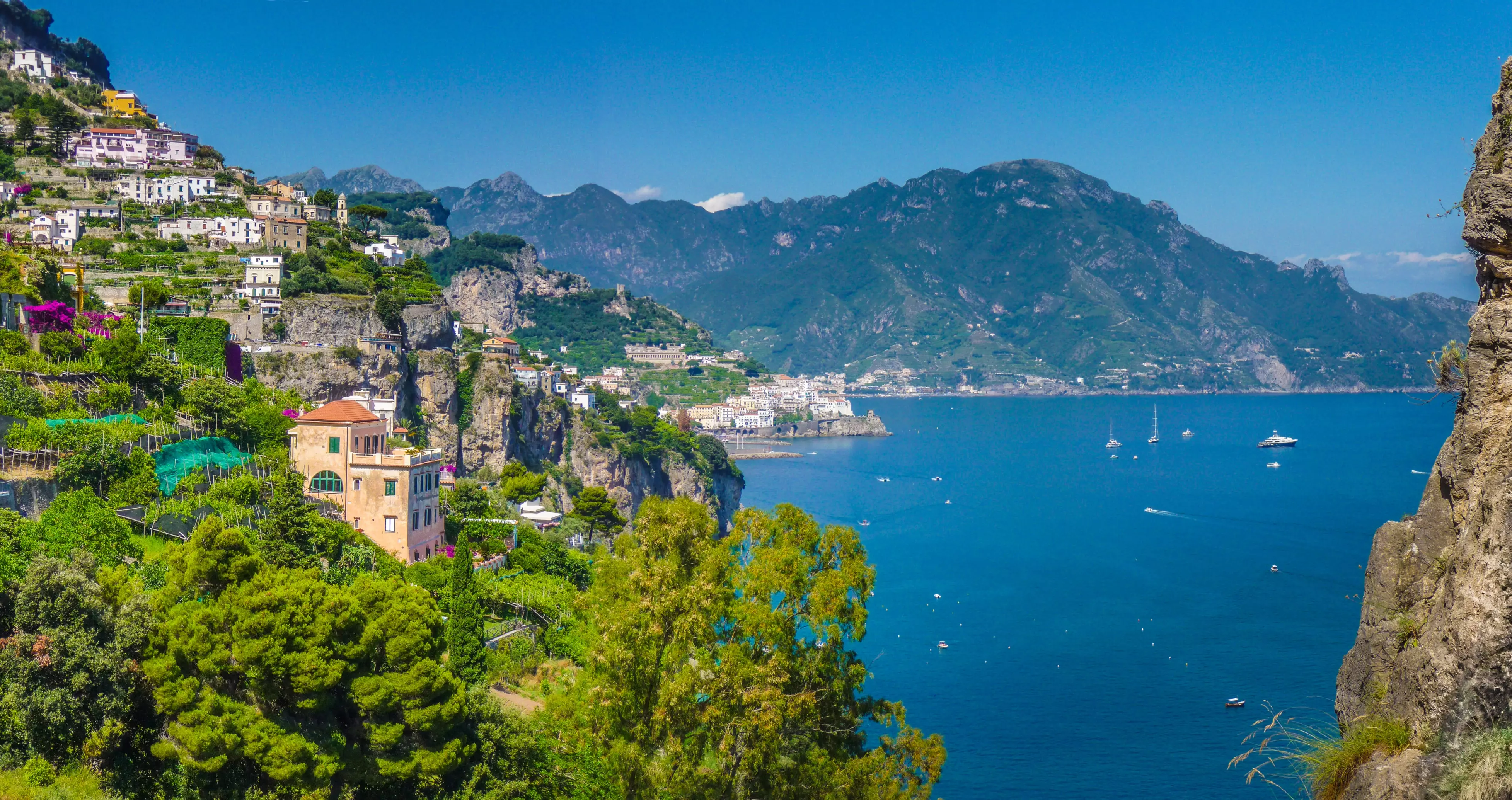 Panoramic view of the Salerno Gulf