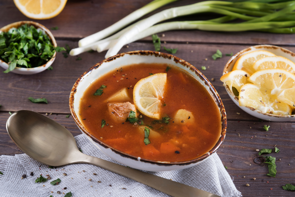 Famous Croatian fish & tomato soup