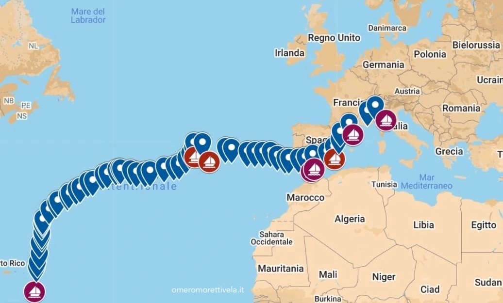 Atlantic Route Mediterranean Sea - Caribbean Sea 