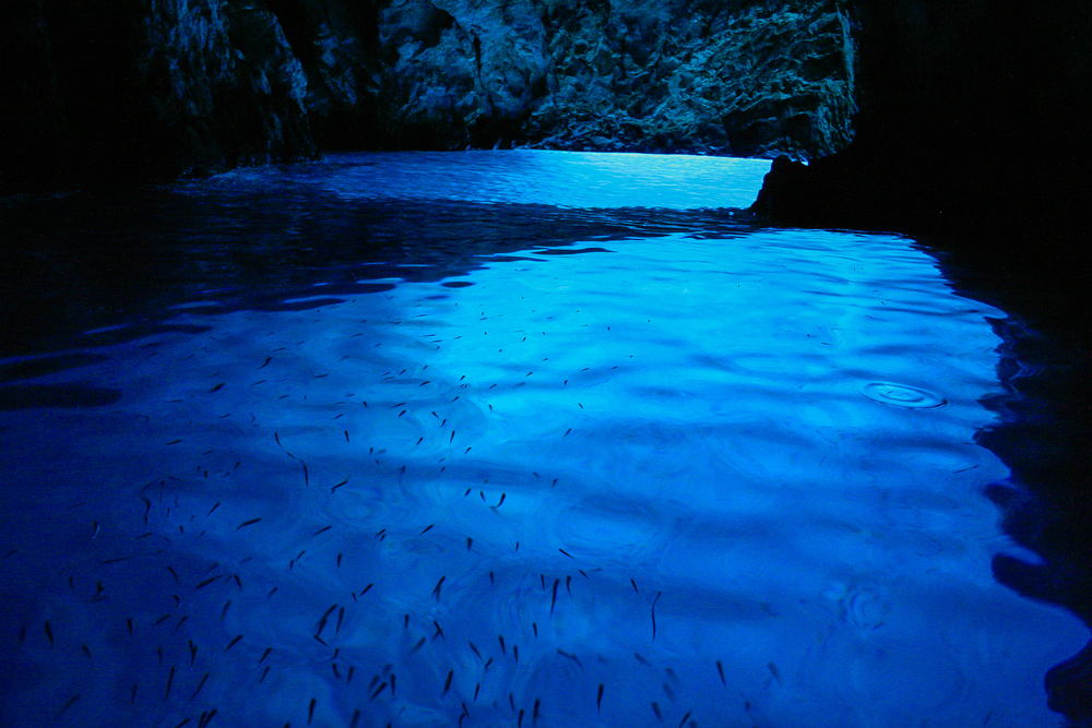 The Blue Cave in Bisuni Island