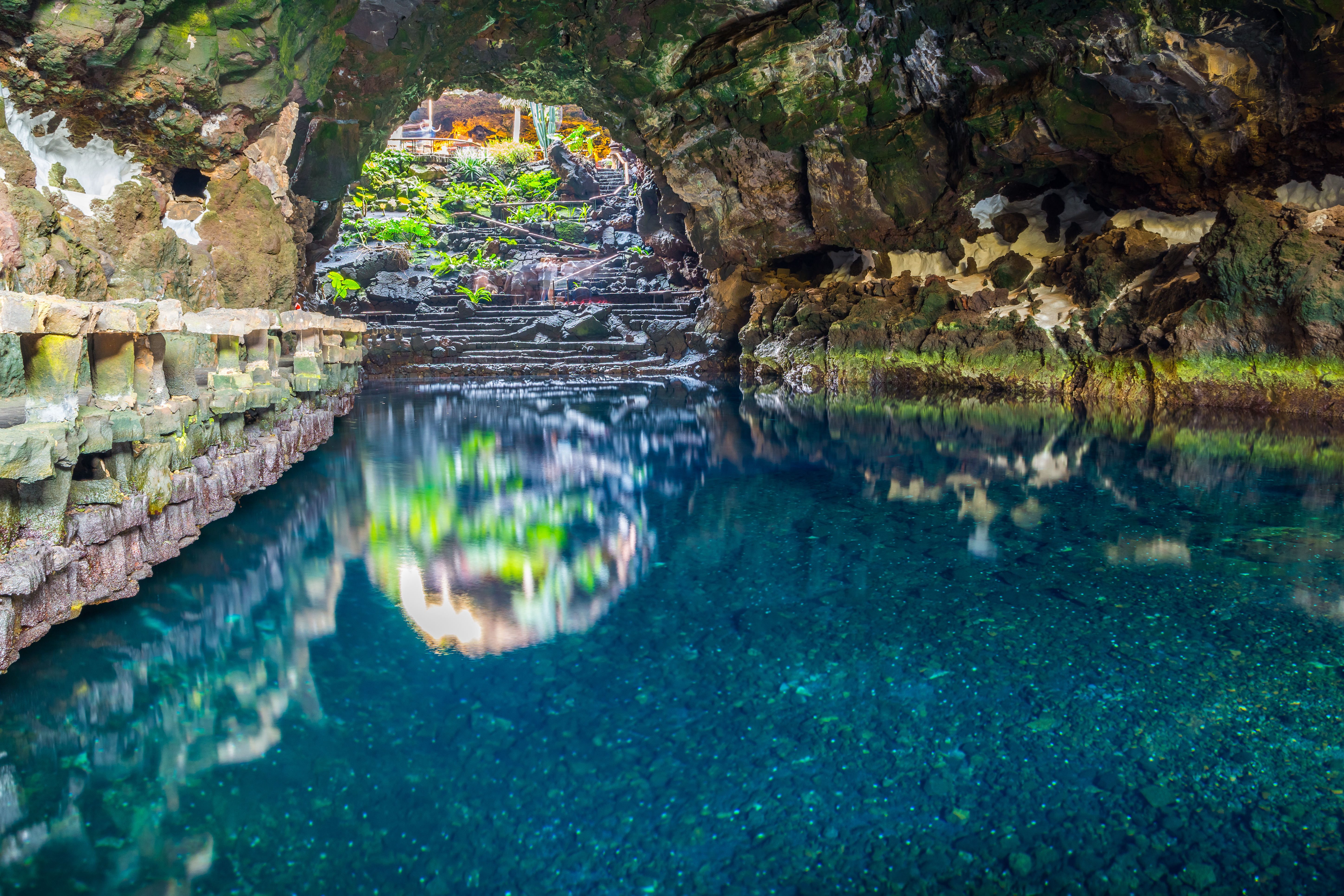 Natural cave and pool in Jameos del Agua