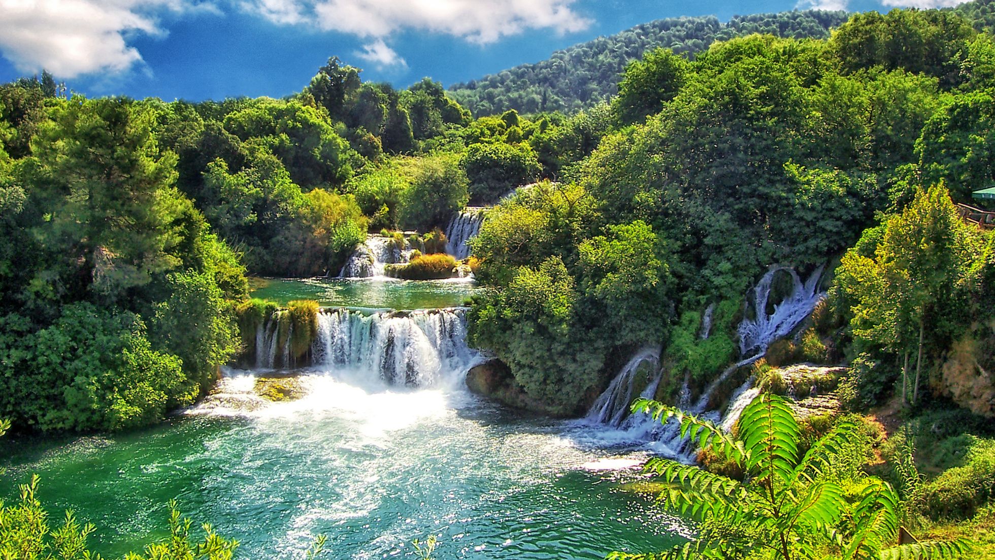 Die Krka-Wasserfälle im gleichnamigen Nationalpark