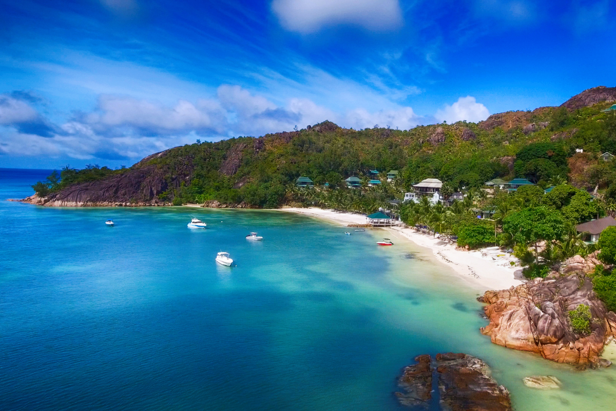 Bay in Praslin Island