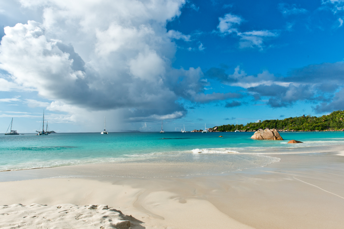 Anse Lazio in Praslin Island